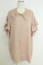 画像1: axes femme / 刺繍チュニックブラウス  ピンク T-26-07-05-013-AX-TO-SA-ZT (1)