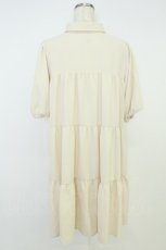 画像2: axes femme kawaii / 刺繍ティアードシャツワンピ M アイボリー T-26-07-05-021-AX-OP-SA-ZT (2)