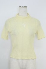 画像1: lilLilly / 刺繍入りトップス  イエロー T-26-07-08-003-LO-BL-TE-ZT (1)