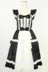 画像1: axes femme kawaii / ロマンスローズジャンスカ M 黒Ｘ白 T-26-07-08-025-AX-OP-SA-ZT (1)