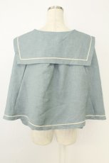 画像2: Kurumi Collaboration / マリンアカデミアケープ 4L サックス T-26-07-08-027-LO-JA-SA-ZT (2)