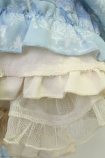 画像4: m petit by misako / NINA'S/RVパニエスカート L サックスＸアイボリー T-26-07-08-031-LO-SK-SA-ZT (4)