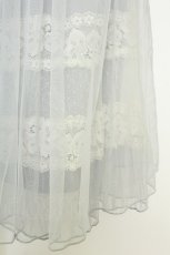 画像3: axes femme / リボン付きレーシーチュールスカート  グレー T-26-07-08-034-AX-SK-SA-ZT (3)