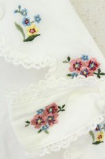 画像4: PINK HOUSE / 小花刺繍使いタブリエ  白 T-26-07-08-013-LO-OP-SA-ZT (4)