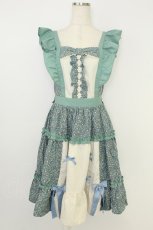 画像1: axes femme kawaii / ハミングフローラジャンスカ  青 T-26-07-08-018-AX-OP-SA-ZT (1)