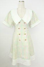 画像1: Amavel / Juicy Checkワンピース  ミントＸピンクチェック T-26-07-11-003-CA-OP-SA-ZT (1)