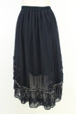 画像2: axes femme POETIQUE / フィッシュテールチュールスカート  ネイビー T-26-07-11-032-AX-SK-SA-ZT (2)