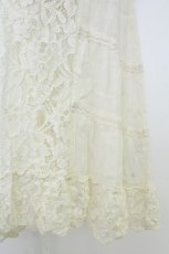 画像3: axes femme / レース切替ロングカーディガン  生成り T-26-07-11-004-AX-OP-SA-ZT (3)