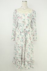 画像1: Kurumi Collaboration / KRハナジゴスリーブワンピース M 白 T-26-07-11-010-LO-OP-SA-ZT (1)