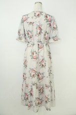 画像2: axes femme / ミルフィーユローズ柄ワンピース M ピンク T-26-07-11-012-AX-OP-SA-ZT (2)