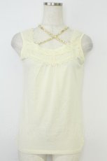 画像1: axes femme / ビジューホルター付きタンクトップ M キナリ T-26-07-15-001-AX-TO-TE-ZT (1)