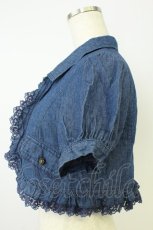 画像5: axes femme / フリルシャツ風ボレロ M ブルー T-26-07-15-029-AX-TO-TE-ZT (5)