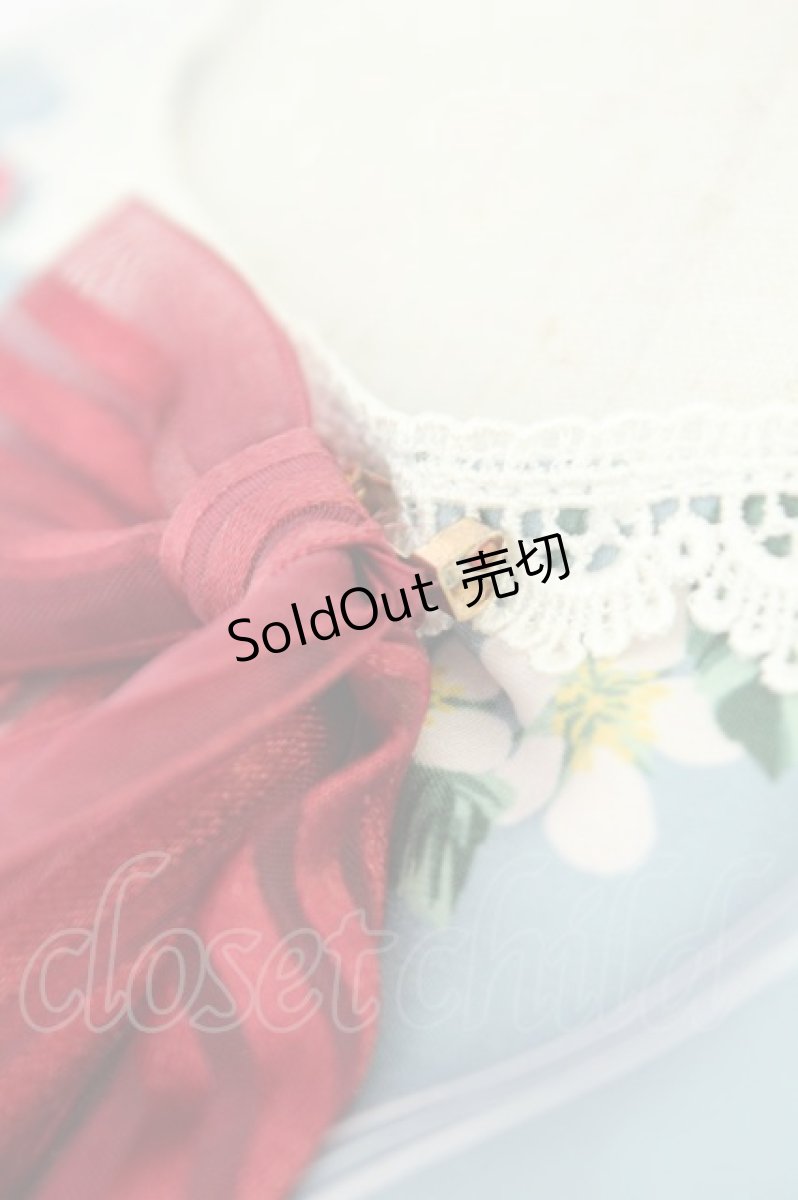 画像4: axes femme kawaii / いちご柄ジャンパースカート M サックス T-26-07-15-031-AX-OP-TE-ZH (4)
