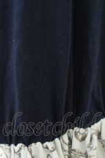 画像4: axes femme / スカーフ柄ワンピース  ネイビーＸ白 T-26-07-15-034-AX-OP-SA-ZT (4)