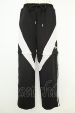 画像1: REFLEM / 2WAY切替ジャージパンツ  黒×白 T-26-07-15-044-PU-PA-TE-ZT (1)
