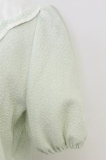 画像3: axes femme POETIQUE / スカラップ襟チャイナ釦ブラウス M ミント T-26-07-18-003-AX-BL-TE-ZT (3)