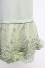 画像4: axes femme / お花付きペチスカート M グリーン T-26-07-18-024-AX-SK-TE-ZT (4)