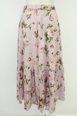 画像2: INGEBORG / フレンチピオニーpt.スカート  ピンク T-26-07-18-027-LO-SK-SA-ZT (2)