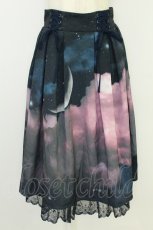 画像1: axes femme / セレナーデプリントスカート F ネイビー T-26-07-18-029-AX-SK-TE-ZT (1)