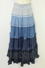 画像1: axes femme / グラデーションスカート M ブルー T-26-07-18-031-AX-SK-TE-ZT (1)