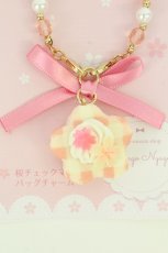 画像3: LOLITAその他 / 桜チェックマカロンバッグチャーム  白×ピンク T-26-07-18-049-LO-ZA-TE-ZT (3)