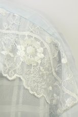 画像3: axes femme / シアーチェックロングシャツ M サックス T-26-07-18-007-AX-BL-TE-ZT (3)