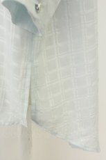 画像4: axes femme / シアーチェックロングシャツ M サックス T-26-07-18-007-AX-BL-TE-ZT (4)