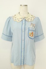 画像1: axes femme POETIQUE / トムとジェリーブラウス M サックス T-26-07-18-008-AX-BL-TE-ZT (1)