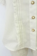 画像4: Amavel / シェル刺繍丸衿ブラウス F 白 T-26-07-18-002-CA-BL-TE-ZT (4)