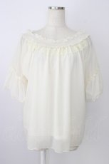 画像1: axes femme / バックシャンエスパンディプルオーバー  白 T-26-07-24-003-AX-TO-SA-ZT (1)