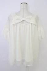 画像2: axes femme / バックシャンエスパンディプルオーバー  白 T-26-07-24-003-AX-TO-SA-ZT (2)