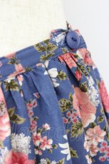 画像4: KETTY / フラワー総柄スカート  青 T-26-07-24-028-LO-SK-SA-ZT (4)