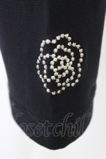 画像3: INGEBORG / 裾カメリア刺繍パンツ 3(9号) ブラック T-26-07-24-049-LO-PA-SA-ZT (3)