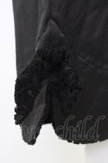 画像4: INGEBORG / 裾レースクロップドパンツ 11 ブラック T-26-07-24-050-LO-PA-SA-ZT (4)
