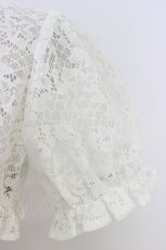 画像3: Ank Rouge / レースショートブラウス  白 T-26-07-24-001-CA-BL-SA-ZT (3)