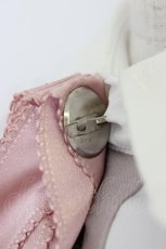 画像4: Ank Rouge / ヨークラッフルコンビネゾン  ピンクＸ白 T-26-07-24-011-CA-OP-SA-ZT (4)