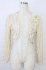 画像1: axes femme / はしごレースリボン&レースボレロ  アボリー T-26-07-31-001-AX-TO-SA-ZT (1)