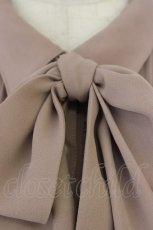 画像3: axes femme / バックレースアップブラウス  ピンクブラウン T-26-07-31-007-AX-BL-SA-ZT (3)