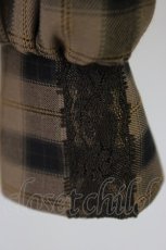 画像3: axes femme / 蝶×バラ刺繍ボウタイブラウス  ブラウン T-26-07-31-008-AX-BL-SA-ZT (3)