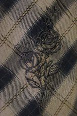 画像4: axes femme / 蝶×バラ刺繍ボウタイブラウス  ブラウン T-26-07-31-008-AX-BL-SA-ZT (4)