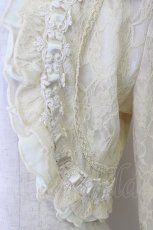 画像4: axes femme / はしごレースリボン&レースボレロ  アボリー T-26-07-31-001-AX-TO-SA-ZT (4)