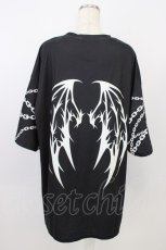 画像2: ACDC RAG / SUNCITYDOLLコラボ　Sweet MY PAIN ヒュージTシャツ  黒 T-26-07-31-010-PU-TS-TE-ZT (2)