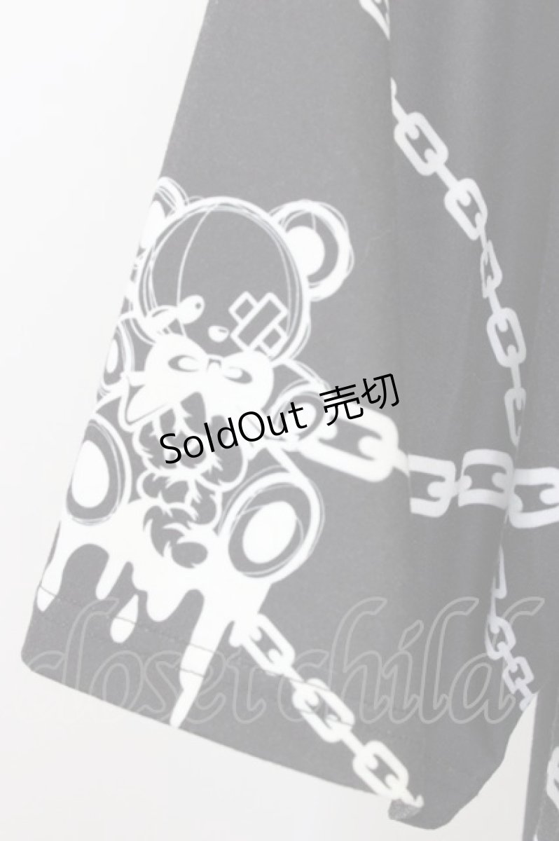画像4: ACDC RAG / SUNCITYDOLLコラボ　Sweet MY PAIN ヒュージTシャツ  黒 T-26-07-31-010-PU-TS-TE-ZI (4)