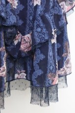 画像5: axes femme / バラ×レースシャーリングワンピース  ネイビー T-26-07-31-016-AX-OP-SA-ZT (5)