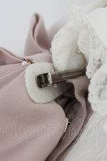 画像4: Secret Honey / 袖レースリボンハートビジューブラウス&ショートパンツセットアップ  ピンクＸ白 T-26-07-31-017-CA-OP-SA-ZT (4)