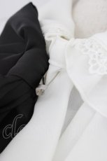 画像5: Secret Honey / ハートビジューリボンストライプセットアップ  グレーＸ白 T-26-07-31-019-CA-OP-SA-ZT (5)