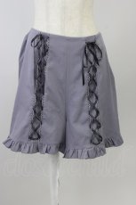 画像1: axes femme POETIQUE / レースアップキュロットパンツ M ラベンダー T-26-08-04-027-AX-PA-SA-ZT (1)