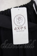 画像3: axes femme / パネルフラワー柄チュールスカート M 黒 T-26-08-04-041-AX-SK-TE-ZT (3)