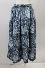 画像2: axes femme / バックシャン花柄スカート M 黒 T-26-08-04-042-AX-SK-TE-ZT (2)