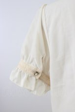 画像3: axes femme / スタンド襟レースブラウス M 生成り T-26-08-04-005-AX-BL-TE-ZT (3)